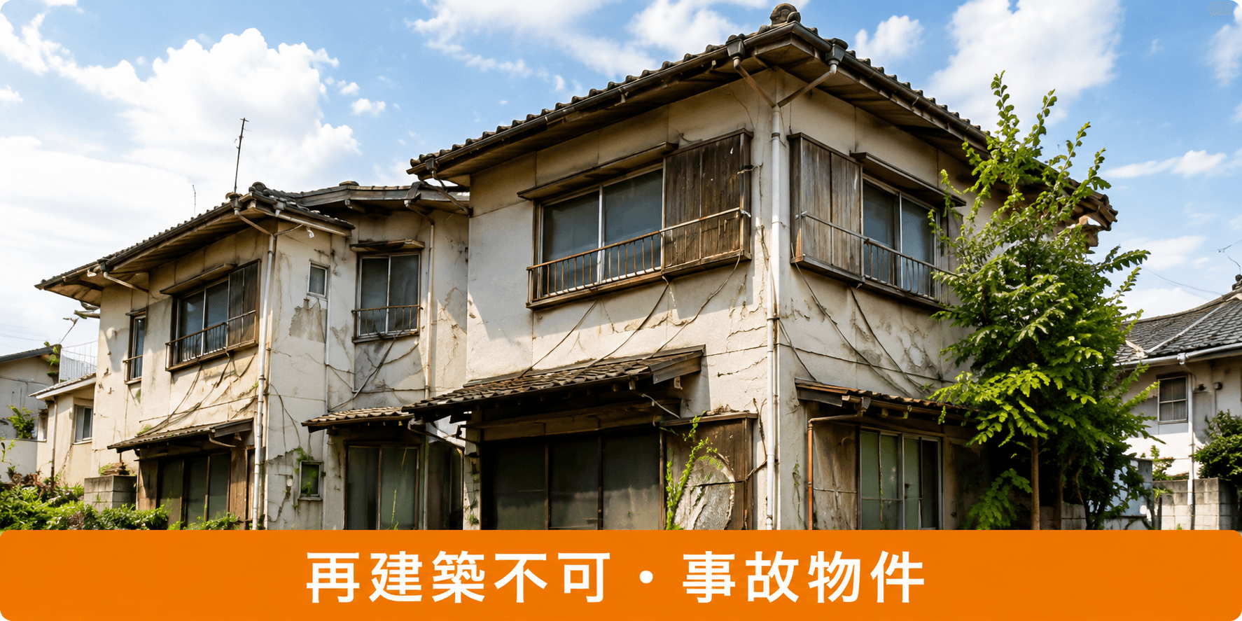 再建築不可・事故物件